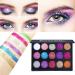 Glitter Makeup Palette Shimmer Eye Shadow Powder - Waterproof Makeup Palette for Face Body Highly Pigmented Sillervan 01 - Buy Online on GoSupps.com