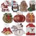 100 Large Christmas Gift Tags with Ribbon - Personalized Holiday Labels | Glitter Foil Designs for Easy Writing | Perfect for Packages - Buy Online on GoSupps.com