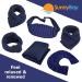 SunnyBay Microwavable Heated Eye Mask - Moist Heat Cold Compress for Dry Eyes - Elastic Strap - Unscented Hydra Bead Filling - Washable Plush Material - 8 x 4.3 Inches - Buy Online on GoSupps.com