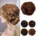 JJstar Messy Hair Bun Curly Wavy Hair Scrunchies Accessories Pieces for Women Girls Synthetic Hair Chignons (Medium Auburn)