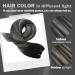 Moresoo 14 Inch Real Human Hair Silver Ombre Weft Extensions - Balayage Black/Silver - 100g Pack - #1B/Silver - Sew-in Hair Extensions - Buy Online on GoSupps.com
