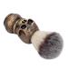 Men's Shaving Brush with Creative Skeleton Shape Handle Facial Beard Cleaning Grooming Shaving Tool (Golden skull beard brush)