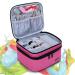 LUXJA Nail Polish Carrying Case - Pink | Holds 20 Bottles (15ml) | Portable Organizer Bag for Manicure Set - Buy Online on GoSupps.com