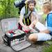 Jamiukro Big First Aid Bag | Empty Emergency Nurse Punch & Medication Travel Bag | Black Medical Storage Solution - Buy Online on GoSupps.com
