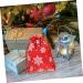 SEWOART 10pcs Snowflake Burlap Bag Party Supply Holiday Pouch Christmas Bag Drawstring Storage Bags 14X10X0.3CM Red - Buy Online on GoSupps.com