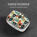 Modern Mid Century 2 Compartment Pill Case - Cute Travel Pill Organizer & Purse Pill Box for Pocket Gifts - Buy Online on GoSupps.com