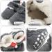 TMEOG Baby Booties Slippers - Dark Grey Furry Infant Boots for Boys Girls 0-6 Months - Buy Online on GoSupps.com