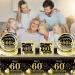 41pcs 60th Anniversary Party Plates Napkins Tableware Tablecloth Set Black and Gold Sixty Years Old Wedding Anniversary Disposable Party Dinnerware for Wedding Party Supply (60th Anniversary) - Buy Online on GoSupps.com