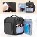 BAFASO Black Travel Makeup Bag - Cosmetic Organizer for Women Makeup Artists & Stylists - Ideal for Beauty Accessories - Buy Online on GoSupps.com