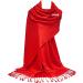 GFM Smooth Shiny Pashmina Style Scarf - Vibrant Red (L9) - Buy Online on GoSupps.com