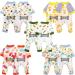URATOT 5-Piece Puppy Dog Pajamas Jumpsuit Set - Medium | Cute Pet Rompers for Dogs & Cats in 5 Adorable Styles - Buy Online on GoSupps.com