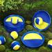 Kids Toss and Catch Game Set - 20 Paddles, 10 Balls - Outdoor Beach Ball Sports Games - Nylon Catch Toys for Kids and Adults - Playground Fun - Blue Yellow (10 Sets) - Buy Online on GoSupps.com