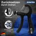 Kimatra 2-Part Handle Force Train Pack | 5kg to 60kg Hand Trainer Set for Fingers Hands & Forearms | Integrated Counting Function - Black - Buy Online on GoSupps.com