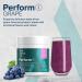 Perform Pre Workout Powder - Vegan Energy Supplement with Amino Acids & Creatine for Men & Women - Grape Flavor (6.7 oz - Buy Online on GoSupps.com