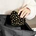Golden Yellow Stars Pattern Black Women's Floor Storage Bag - Portable Menstrual Cup & Tampon Holder for Teens & Women - Buy Online on GoSupps.com