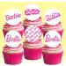 24 x Pre-Cut Barbie 8 Edible Stand up Wafer/Rice Paper Cupcake Cake Toppers Birthday Party Pink Decorations - Buy Online on GoSupps.com