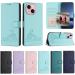 Tivenfezk Nadoli Wallet Cover for Samsung Galaxy A14 4G/5G - RFID Blocking PU Leather Cat Mouse Design Protective with Card Compartment & Clipping Tape - Purple - Buy Online on GoSupps.com