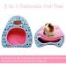 Cozy Cave Bed for Small Animals | Guinea Pig, Rabbit, Hedgehog Hideout | Chinchilla, Bearded Dragon Accessories - Blue - Buy Online on GoSupps.com