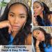 Synthetic Glueless Black Body Wave Headband Wig - 26 Inch 1B# Natural Black - Heat Resistant - 180% Density - For Black Women - Buy Online on GoSupps.com