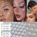 White Pearl & Clear Rhinestone Stickers - 4368 PCS Self-Adhesive Gems for Makeup, Face, Eye, Hair - DIY Vintage Bling Jewels - Buy Online on GoSupps.com
