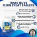HVAC Guys Flow Treat Tabs - 200 Tablets | AC Drain Line Cleaner | Prevent Odors & Overflow | Long-Lasting Drain Pan Treatment - Buy Online on GoSupps.com
