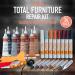 34PC Furniture Repair Kit - Complete Scratch Repair & Wood Filler - Brushes Markers Resin - Any Color Combinations - Buy Online on GoSupps.com