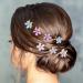 15 PCS Mini Pearl Claw Clips with Daisy Flower for Women and Girls - Pink Purple Blue Color - Cute Hair Accessories (0.83x0.83x0.79 Inch) - Buy Online on GoSupps.com