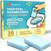 Simple Life Natural Toilet Bowl Cleaner Strips | Eco Friendly and Septic Safe | Removes Stains Odors and Grime | Non Toxic Foaming Toilet Cleaning Sheets | 36 Count 36 Count (Pack of 1)
