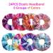 24-Piece Metallic Scrunchies - Shiny Mermaid Hair Ties for Women & Girls | Colorful Elastic Ponytail Holders - Neon Hair Accessories - Buy Online on GoSupps.com