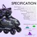 Sowume Adjustable Inline Skates | Light Up Wheels | Purple | Kids & Adults - Buy Online on GoSupps.com