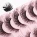 MilyBest 20mm Cat Eye False Eyelashes 10 Pairs - Fluffy Wispy D Curl Volume Natural Look Sets - Faux Mink A-Cat Eye Strip Lashes - Buy Online on GoSupps.com
