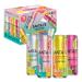 AriZona Santa Fe Sparkling Water with Real Fruit Juice 11 fl oz Can 4 Flavor Variety Pack - Lemon Citrus Raspberry Lime Pink Grapefruit Orange Mango - NO Added Sugar (Pack of 12)