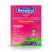 Benadryl Children's Allergy Chewables with Diphenhydramine HCl Antihistamine Chewable Tablets for Relief of Allergy Symptoms Like Sneezing Itchy Eyes & More Grape Flavor