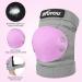Kids Toddler Roller Skating Protective Gear Set - Knee Pads, Elbow Pads, Wrist Guards - Purple - Ages 4-13 - Buy Online on GoSupps.com