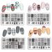 8Pcs Nail Stamping Plates Set - Flowers, Leaves, Lace Stamp Templates Kit for DIY Nail Art - Manicuring Printing Tools - Buy Online on GoSupps.com