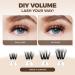 LASHVIEW 3D Wispy Cluster Lashes - Reusable Multilayered Eyelash Extensions (10-16mm) | Fluffy DIY Eyelash Clusters for Stunning Volume - Buy Online on GoSupps.com