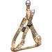 Touchdog Caliber Designer Embroidered Fashion Pet Dog Leash and Harness Combination Medium Brown Pattern Brown Pattern Medium - Buy Online on GoSupps.com