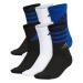 adidas Boys' Youth Cushioned Mixed 6-Pack Crew, Team Royal Blue/White/Black, Medium