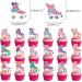 37pcs Roller Skate cake decoration set include 1pc big cake topper 36pcs cupcake toppers for 80s 90s Retro Hip Hop Roller Skating Theme birthday party decor - Buy Online on GoSupps.com