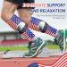 4th of July Calf Compression Sleeves for Men - 20-30mmHg Red White Blue Star Leg Support - Eagle Shin Splint Sleeve for Running Cycling Football - Buy Online on GoSupps.com