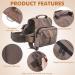 Medium Dark Yellow Dog Backpack Harness for Hiking & Travel | Medium & Large Dog Saddle Bag Rucksack with Leash - Buy Online on GoSupps.com