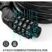E Roller Lock - 4-Digit Bicycle Cable Lock for Xiaomi M365/PRO2/Max/ES/GXL Scooter & More | 1.2m Anti-Theft Solution with 12mm Steel Cable - Buy Online on GoSupps.com