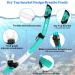 JARDIN Dry Snorkel Set | Panoramic View Anti-Fog Diving Mask | Free Breathing & Adjustable Strap | Professional Snorkeling Gear for Adults | Teal - Buy Online on GoSupps.com