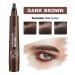 Dark Brown Waterproof Eyebrow Pencil - 24H Stay, Natural Look Makeup Pen - Buy Online on GoSupps.com