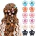 12Pcs Small Flower Hair Clips Crystal Small Flower Clips Cute Flower Shaped Hair Clips For Long Braid Hairstyles Hair Wedding Hair Barrettes Bridal Hair Accessories For Women