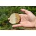 Standing Wolf Moose Leather Archery Finger Tab | Traditional Style Finger Protector (3 Under TAN) | Handmade for Hunting & Target Practice - Buy Online on GoSupps.com