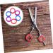 PopetPop Slip-Resistant Dog Care Scissors Accessories - 42 StK Fingerfall Inserts Soft Silicone Mosaic Rings Multi-Color Set (7 pcs) - Buy Online on GoSupps.com