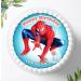 Spiderman edible cake image with desired name cake topper 20cm - super quality 0214W