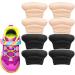 Kids Heel Grips 8 Pieces - Self-Adhesive Cushion Inserts for Too Large Shoes - Prevent Skin Rubbing and Blisters - Suitable for Toddlers, Girls, Boys, Women (2 Black+2 Skin Color) - Buy Online on GoSupps.com