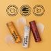 Poppy & Pout Jumbo Lip Balm 2 Pack All Natural Lip Balms & Moisturizers Hydrates with Beeswax Vitamin E Organic Coconut Island Coconut & Wild Honey - Buy Online on GoSupps.com